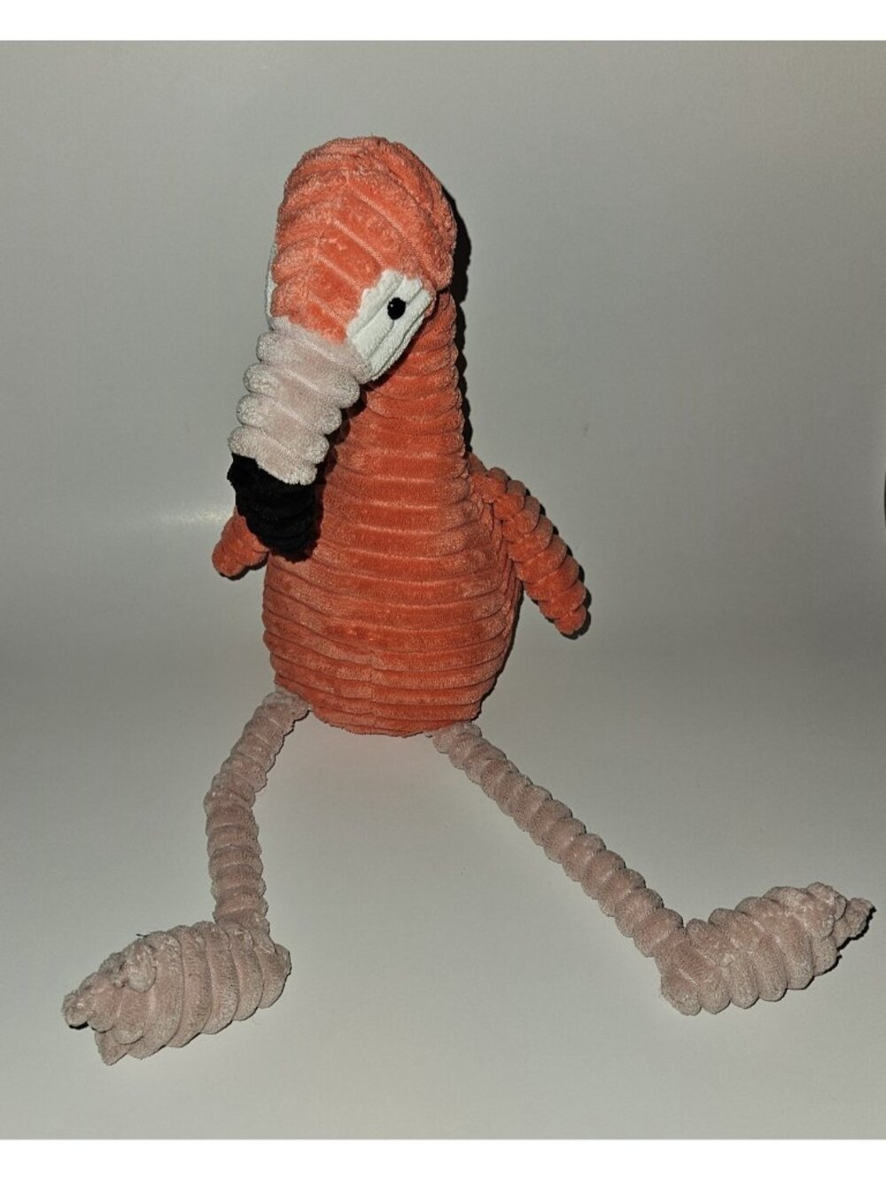 Jellycat Cordy Roy Flamingo Plush Ribbed Stuffed Animal Toy 18" Lovey Coral Pink - Picture 8 of 10